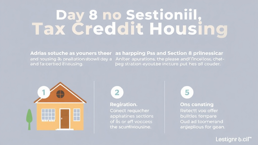 Visual guide for practical steps in section 8 in tax credit housing
