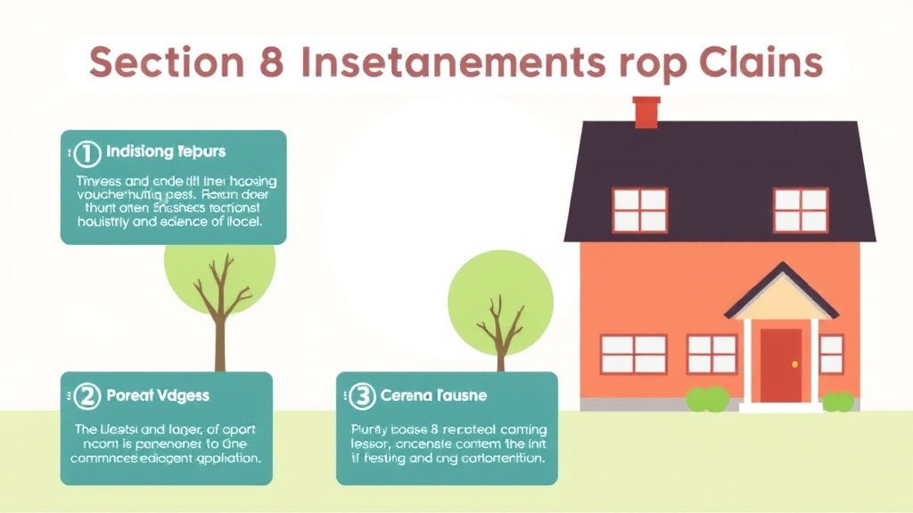 Visual guide for practical steps in section 8 tenant insurance claims