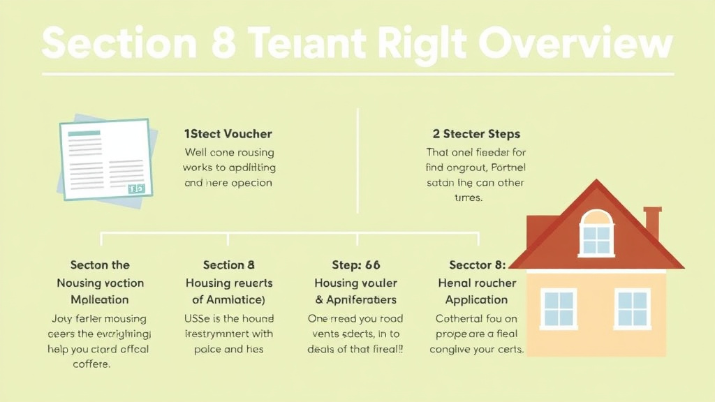 Visual guide for practical steps in section 8 tenant rights overview