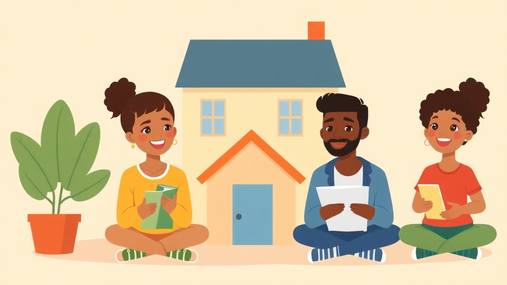 Illustration showing key concepts related to section 8 vouchers for foster youth